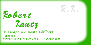 robert kautz business card